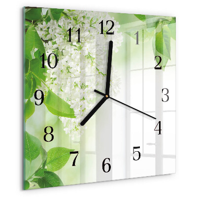 Orologio quadrato Foglie