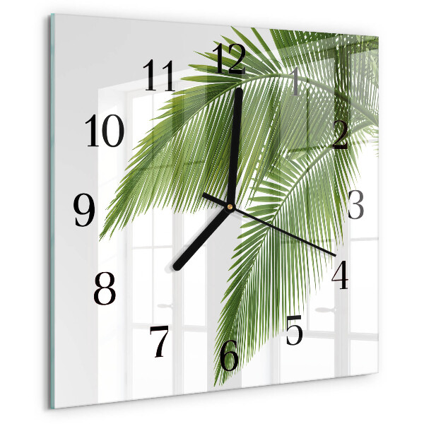 Orologio quadrato Foglie di palma