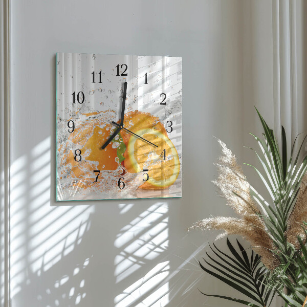 Orologio quadrato Arance