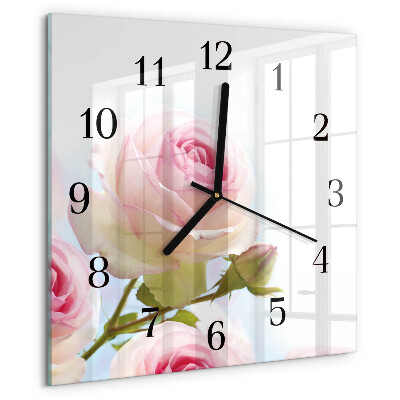 Orologio quadrato Rosa