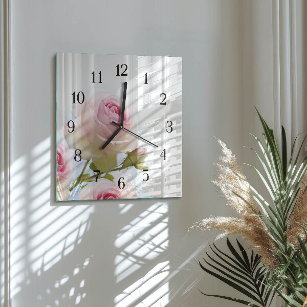 Orologio quadrato Rosa