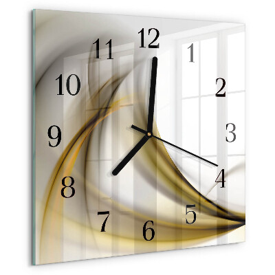 Orologio quadrato Linee astratte