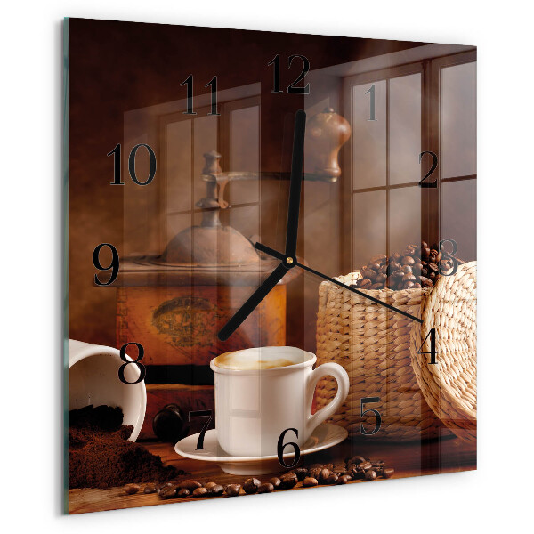 Orologio quadrato Tazza di caffè
