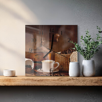 Orologio quadrato Tazza di caffè