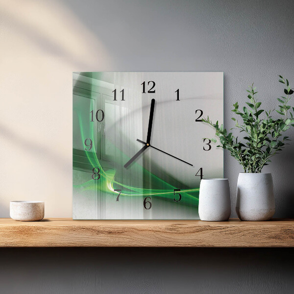 Orologio quadrato Linee astratte