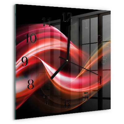 Orologio quadrato Linee astratte