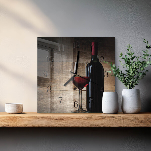 Orologio quadrato Vino