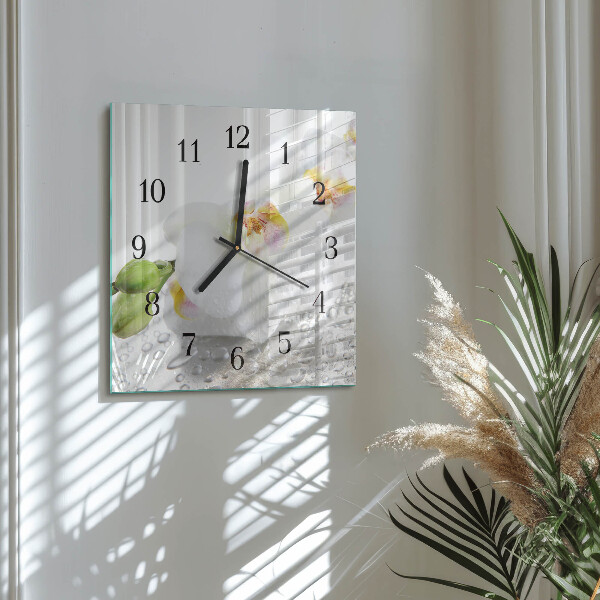 Orologio quadrato Orchidea