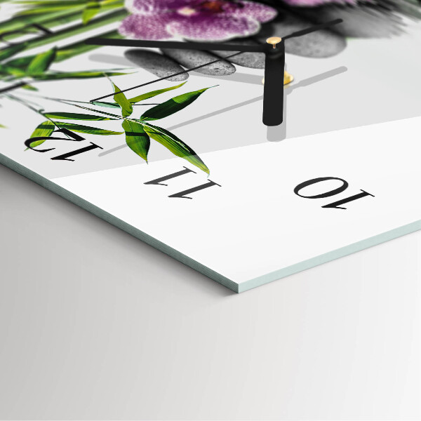 Orologio quadrato Pietre per orchidee