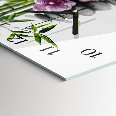 Orologio quadrato Pietre per orchidee