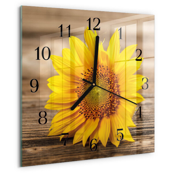 Orologio quadrato Girasole