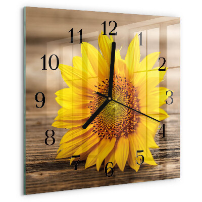 Orologio quadrato Girasole