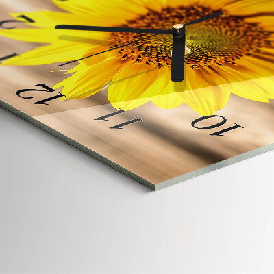 Orologio quadrato Girasole