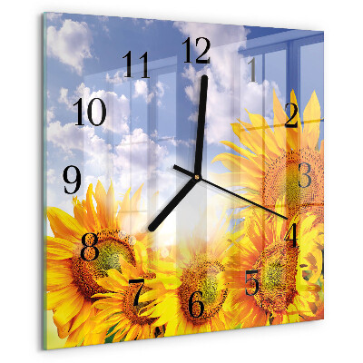 Orologio quadrato Girasoli