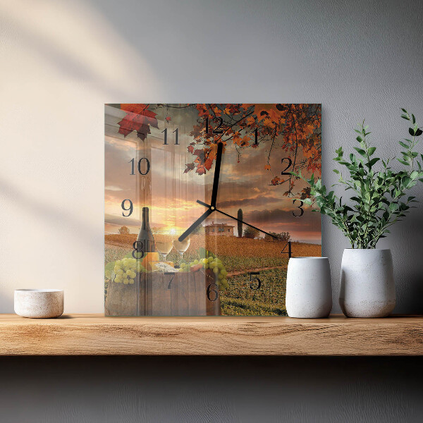 Orologio quadrato Natura del vino
