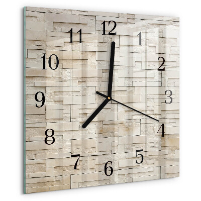 Orologio quadrato Muro di pietra