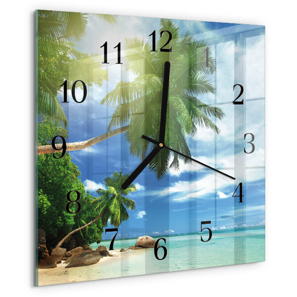 Orologio quadrato Isola delle palme