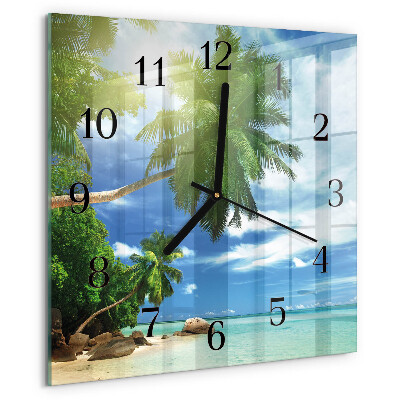 Orologio quadrato Isola delle palme