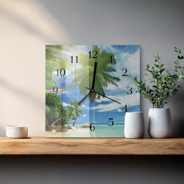 Orologio quadrato Isola delle palme