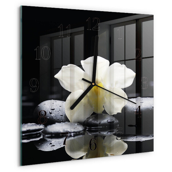 Orologio quadrato Pietre per orchidee