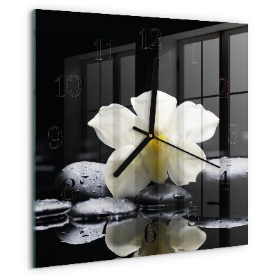 Orologio quadrato Pietre per orchidee