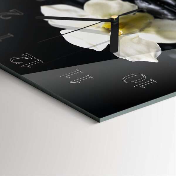 Orologio quadrato Pietre per orchidee