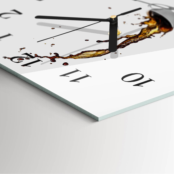 Orologio quadrato Caffè