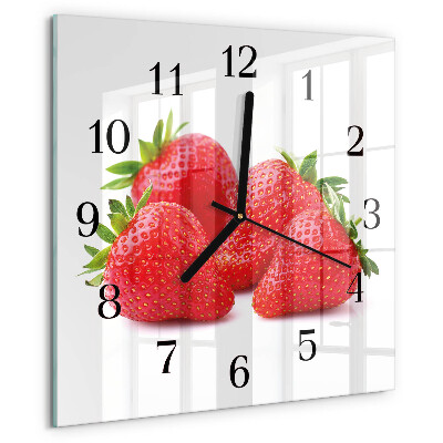 Orologio quadrato Fragole