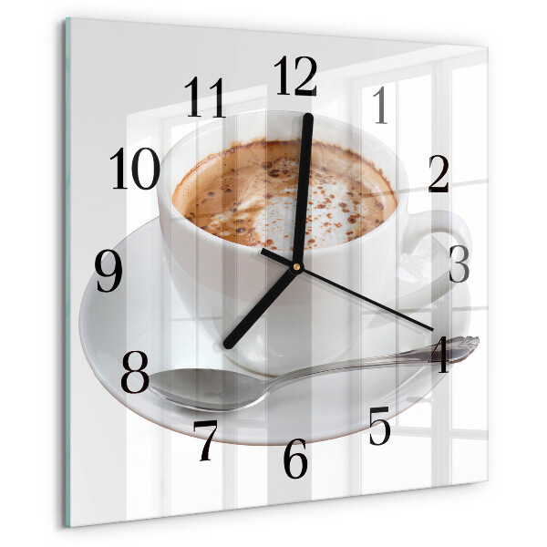 Orologio quadrato Caffè