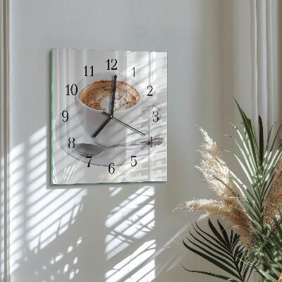 Orologio quadrato Caffè