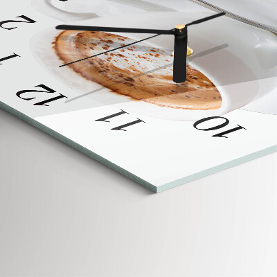 Orologio quadrato Caffè