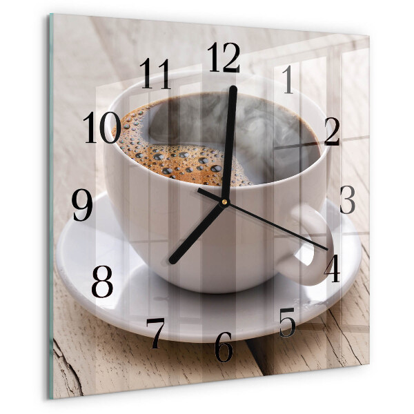 Orologio quadrato Caffè