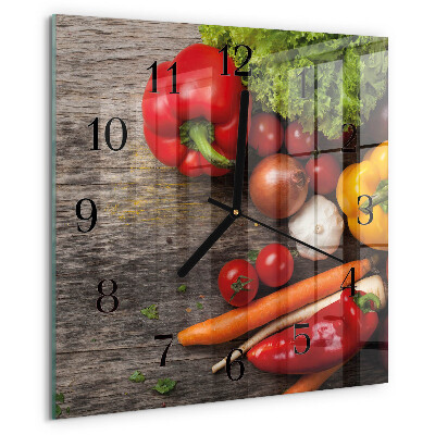 Orologio quadrato Verdure