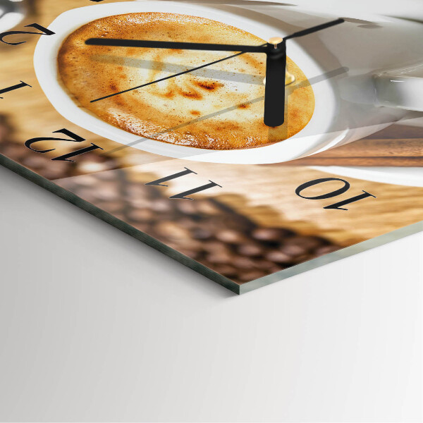 Orologio quadrato Caffè