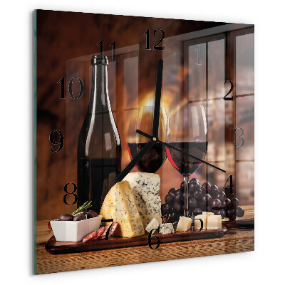 Orologio quadrato Vino