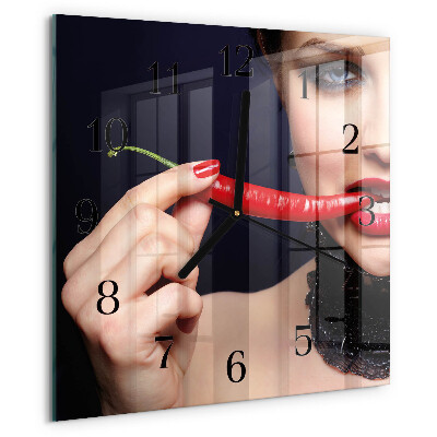 Orologio quadrato peperoncino