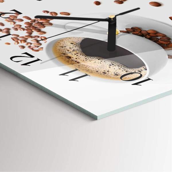 Orologio quadrato Caffè