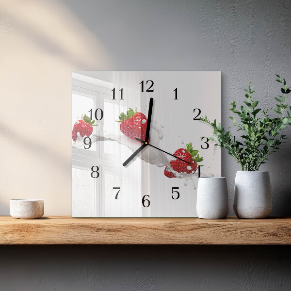Orologio quadrato Fragola