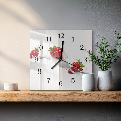 Orologio quadrato Fragola
