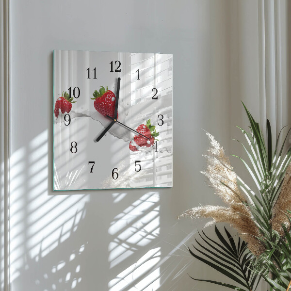 Orologio quadrato Fragola