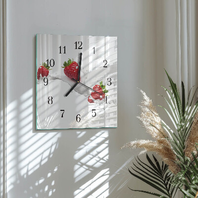 Orologio quadrato Fragola
