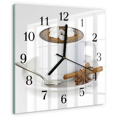 Orologio quadrato Cioccolato