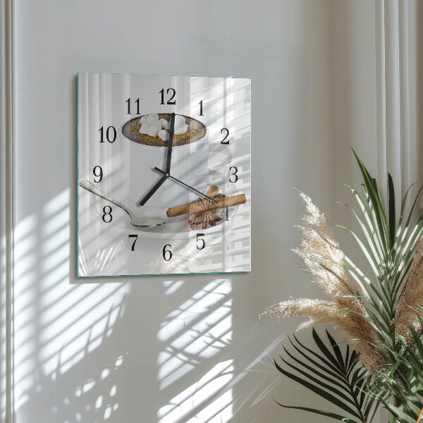 Orologio quadrato Cioccolato