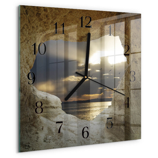 Orologio quadrato Cuore nella roccia