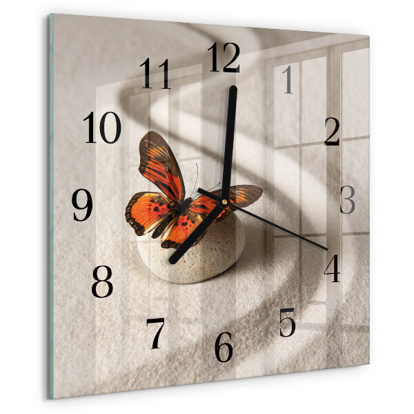 Orologio quadrato Farfalla