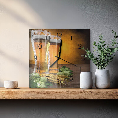 Orologio quadrato Bicchieri di birra