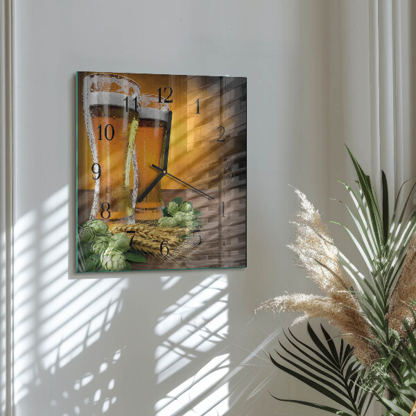Orologio quadrato Bicchieri di birra
