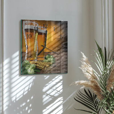 Orologio quadrato Bicchieri di birra