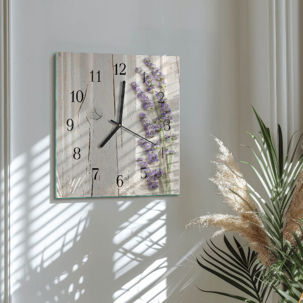 Orologio quadrato Lavanda