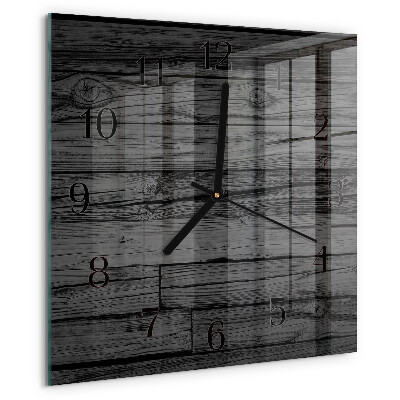 Orologio quadrato Legna